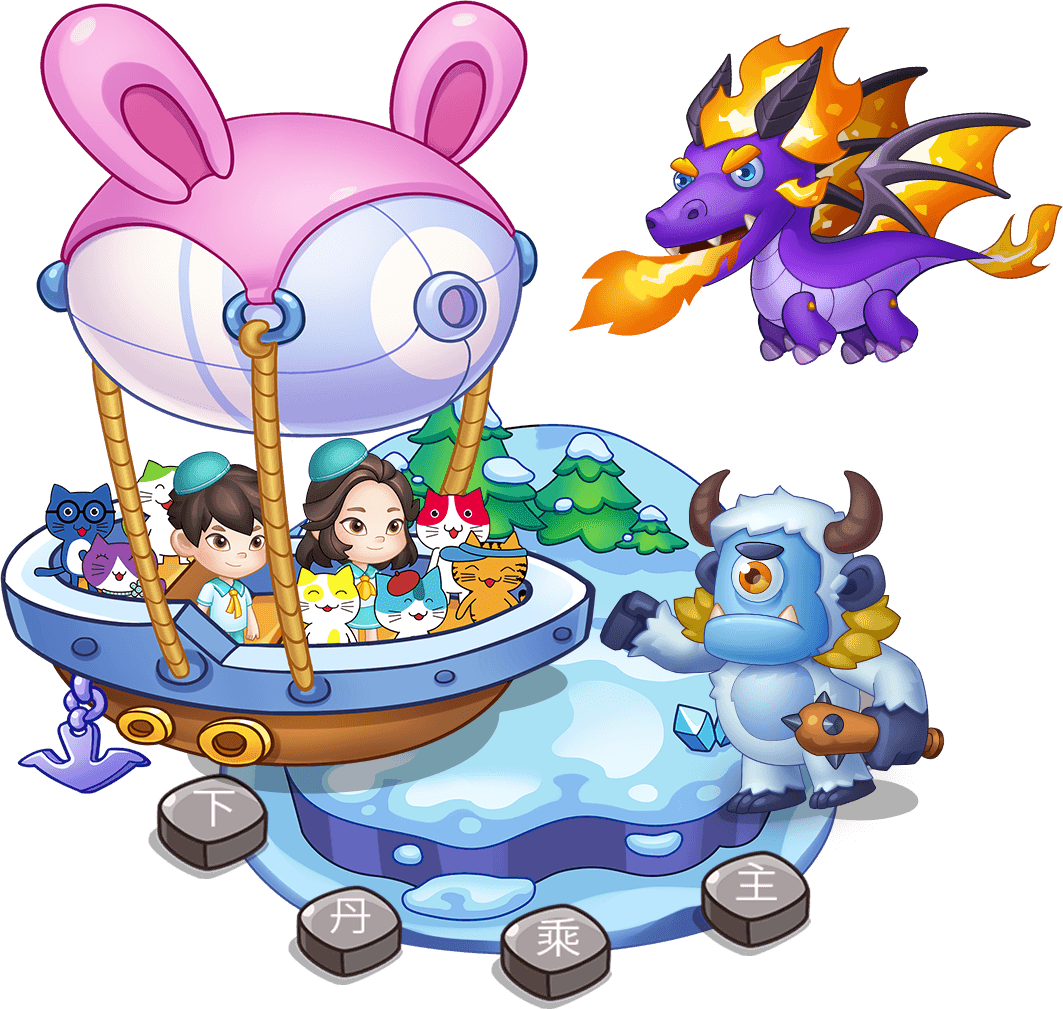 Maomi Stars characters on adventure